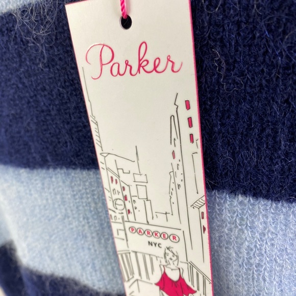 Parker NY Multicolor Striped Mohair Blend Sweater. Size S - Picture 9 of 14